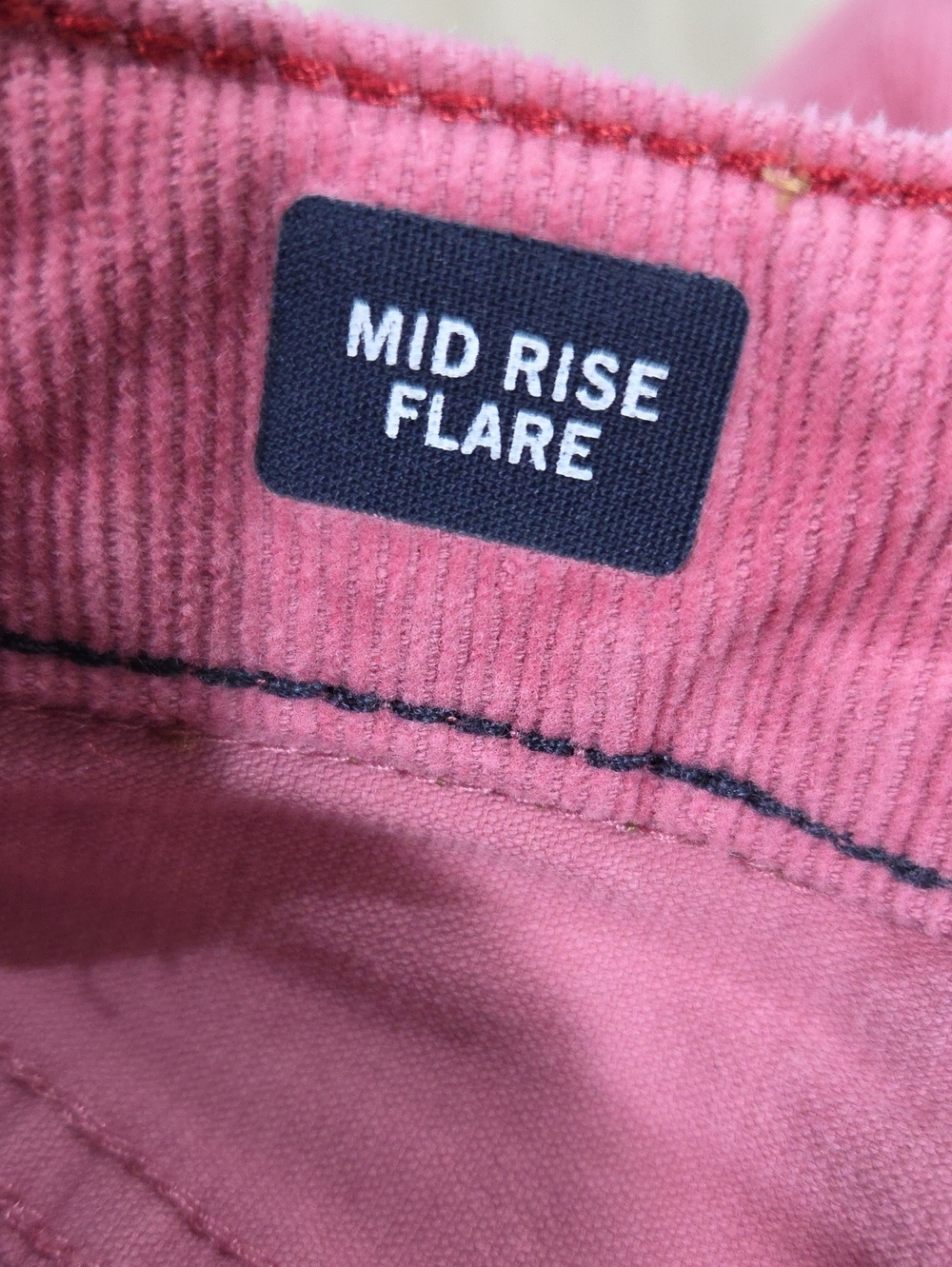 •Tommy Hilfiger• Little Girls Pink Corduroy Flare Pants - Picture 4 of 5